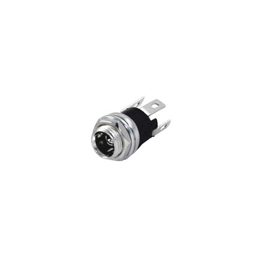 DC ŞASE 2,1MM METAL ÜSTTEN SOMUNLU