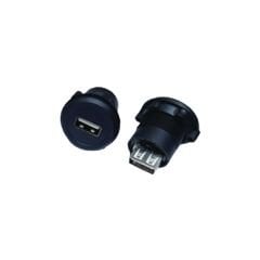 22MM PANO TİP SİYAH USB A DİŞİ SOKET (NORMAL USB)