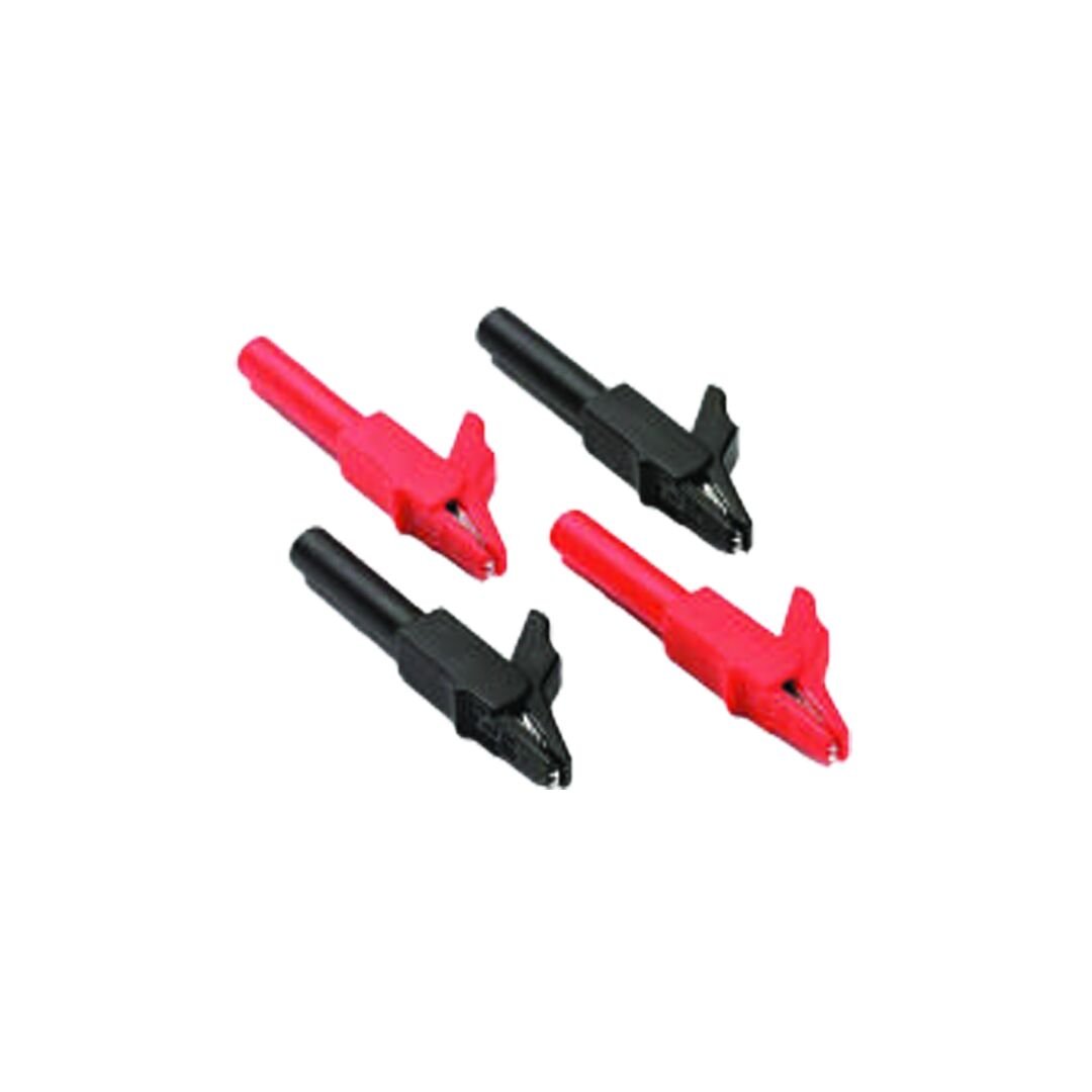 KROKODİL 4MM BANAN JAK GİRİŞLİ SİYAH-KIRMIZI 55MM