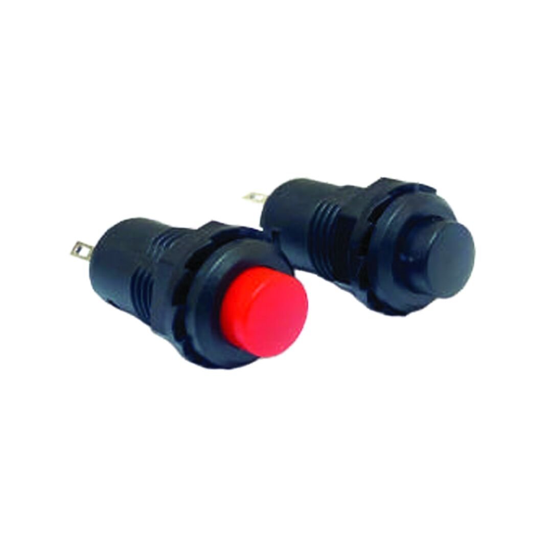BUTON PLASTİK KALICILI 12MM KIRMIZI SİYAH