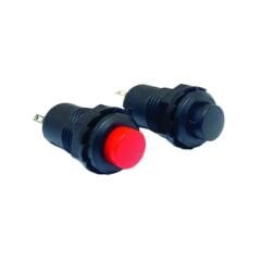 BUTON PLASTİK KALICILI 12MM KIRMIZI SİYAH