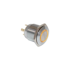 16MM METAL YAYLI HALKA LEDLİ 1NO/1NC 12-24V