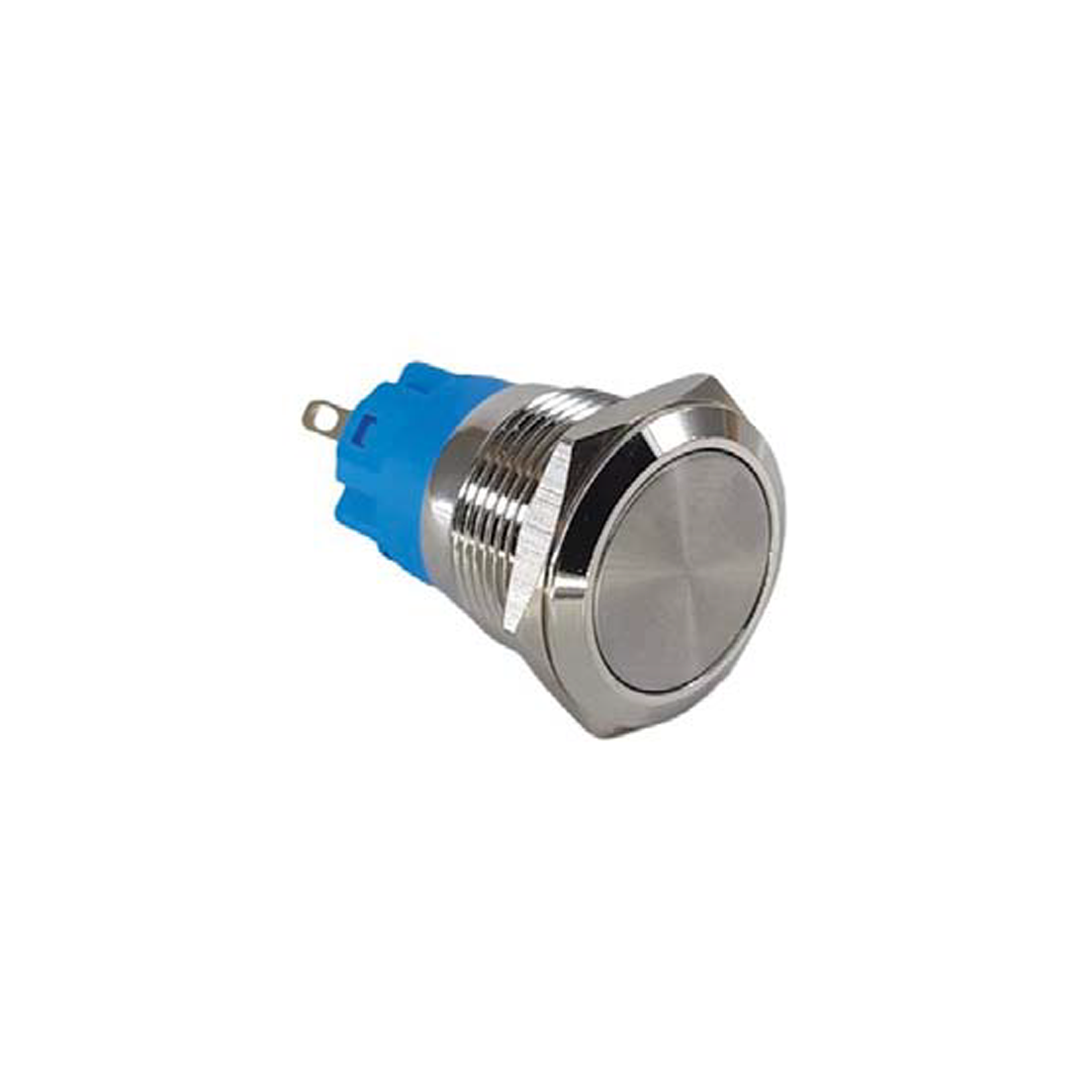 19MM METAL KALICILI BUTON 1NO/1NC DÜZ LEDSİZ