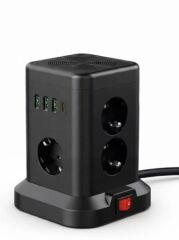 Akım Korumalı Priz Kablosuz Şarj İstasyonu