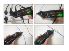 Bsıde Avd06 Ac 12-1000 V Elektrik Gerilim Test Kalemi Temassız Sensör Beyaz Led Işık İle Akıllı Güç