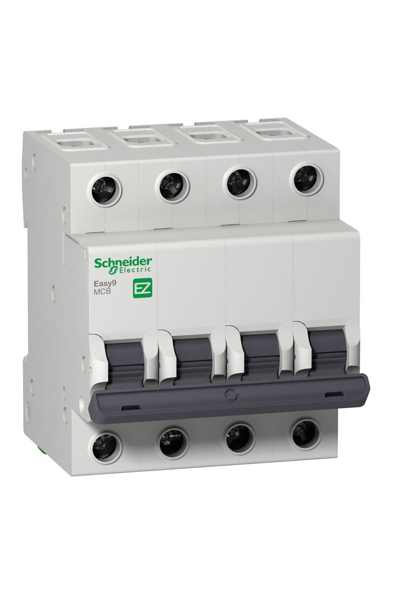 Schneider EZ9F43463 EASY9 Serisi C Tipi 4x63A Otomatik Sigorta