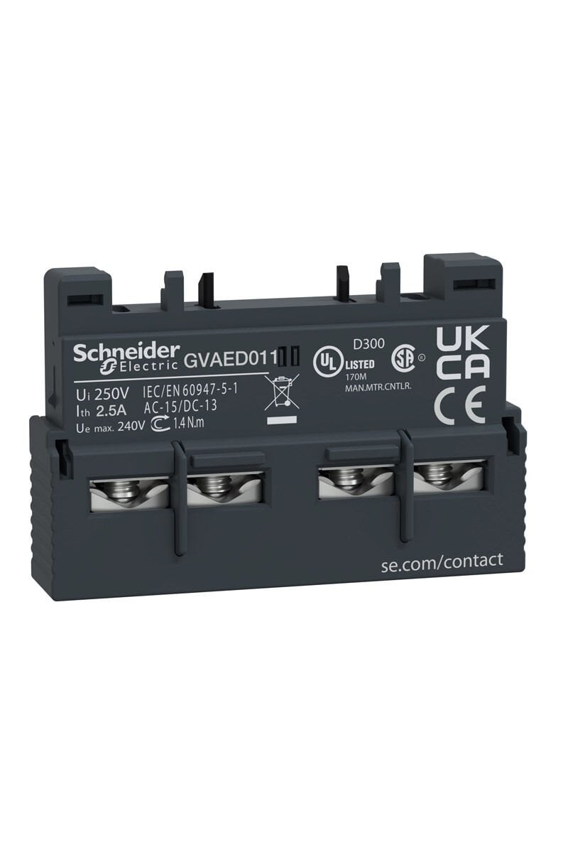 Schneider GVAED011 Tesys Gv3 1NA+1NK Yardımcı Kontak Bloğu