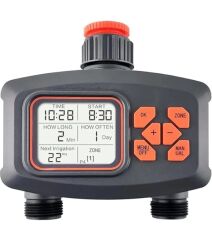 TİMER VALF GENİŞ EKRAN ÇİFT ÇIKIŞ YAĞMUR SENSÖRLÜ SULAMA SİSTEMİ