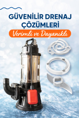 Bıçaklı öğütücülü drenaj pompası