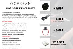 araç elektrik led ses görüntü kontrol bağlantı seti