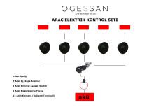 araç elektrik led ses görüntü kontrol bağlantı seti